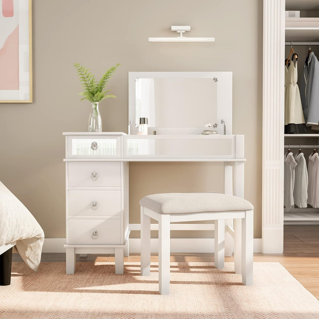 Linon Vanity Set, White