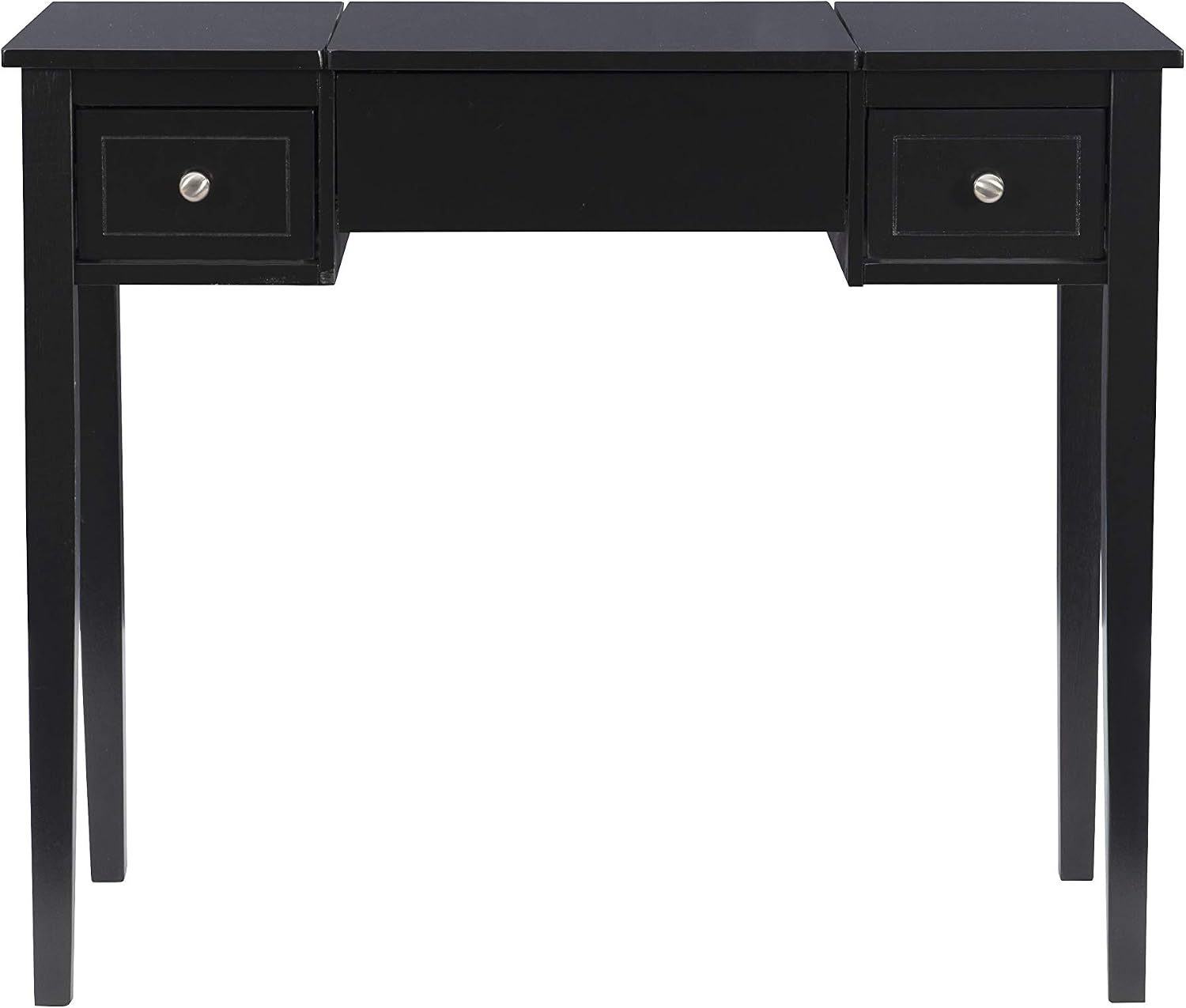 Linon Home Dcor Linon Black Butterfly Stool Vanity Set with Bench, 36'w x 18'd x 30'h,