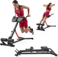 Sunny Health & Fitness Multi-Function Roman Chair with Dip Station & Sit-Up Bench, Adjustable Heavy-Duty Strength Training Equipment for Glutes, Core & Lower Body Workouts, Hyperextension Machine for Home Gym