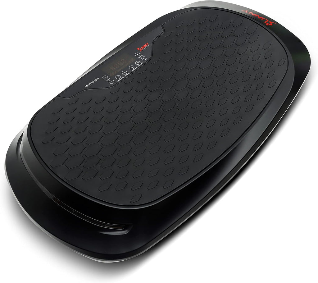 Sunny Health & Fitness Fitboard Vibration Platform Exercise Machine with Multiple Speed Settings and Vibration Modes for Multipurpose Workouts