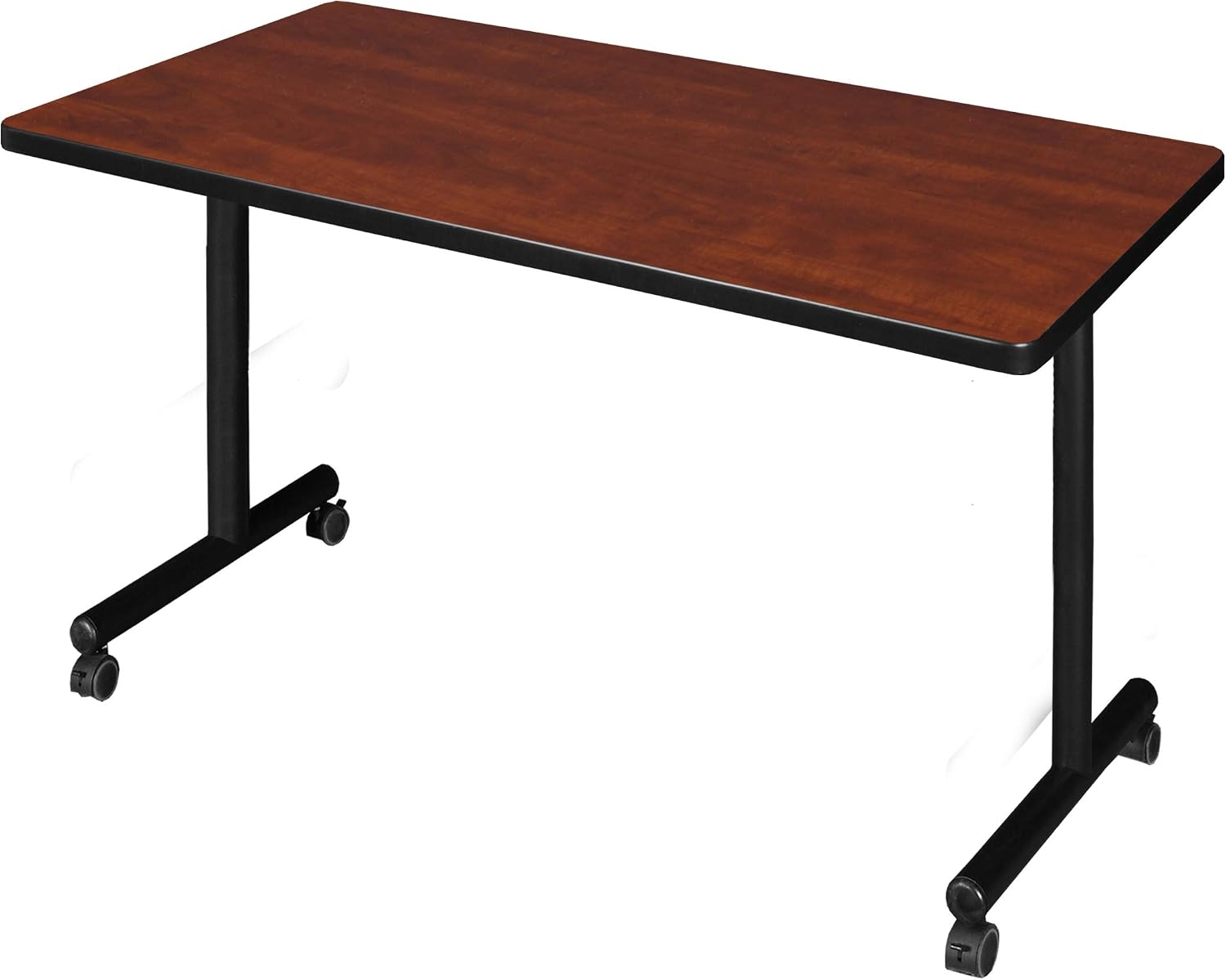 Regency Kobe 42 x 30 in. Mobile T-Base Training Seminar Table- Cherry