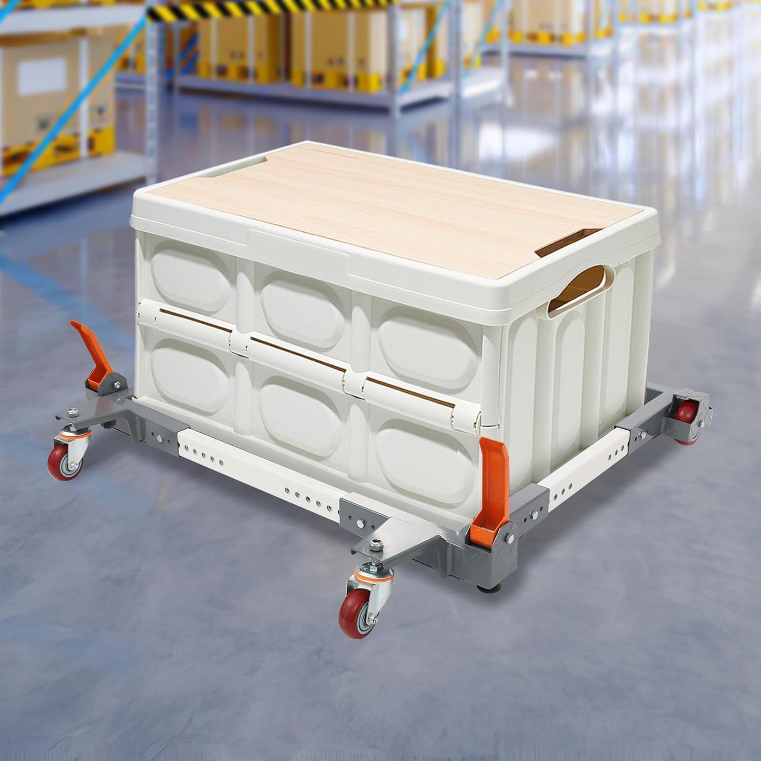 Heavy Duty Universal Mobile Base, Mobile Base for Shop Equipment with Universal Wheels, Industrial Strength Universal Rolling Mobile Base Mobile Tool Base up to 1500Lbs, 35.75 * 27.52 * 5.87In
