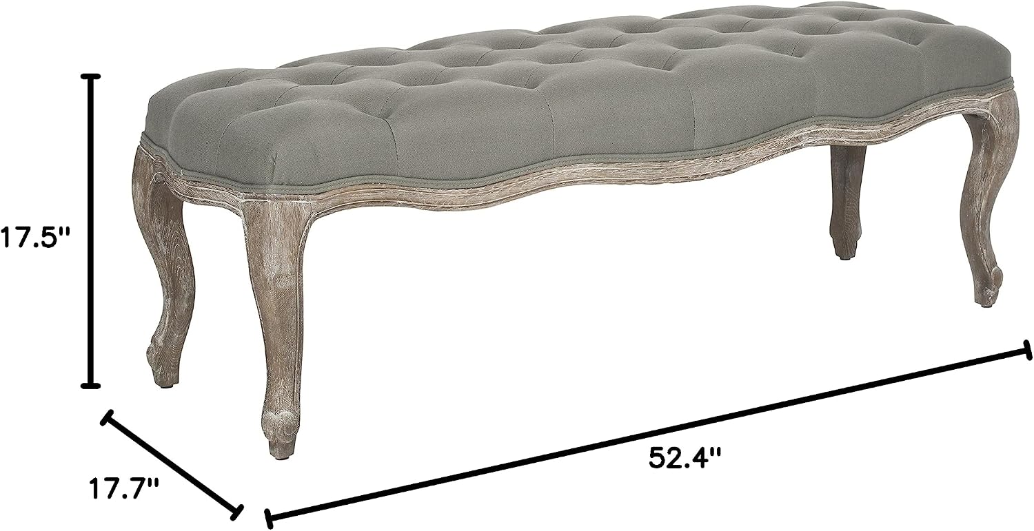 Safavieh Mercer Collection Randy Beige Linen Bench