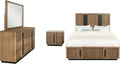 Coaster Home Furnishings Terrace Transitional 4-Piece Bedroom Set Eastern King Size Storage Panel Bed Frame 58-inch Headboard Ash Brown 224900KE-S4
