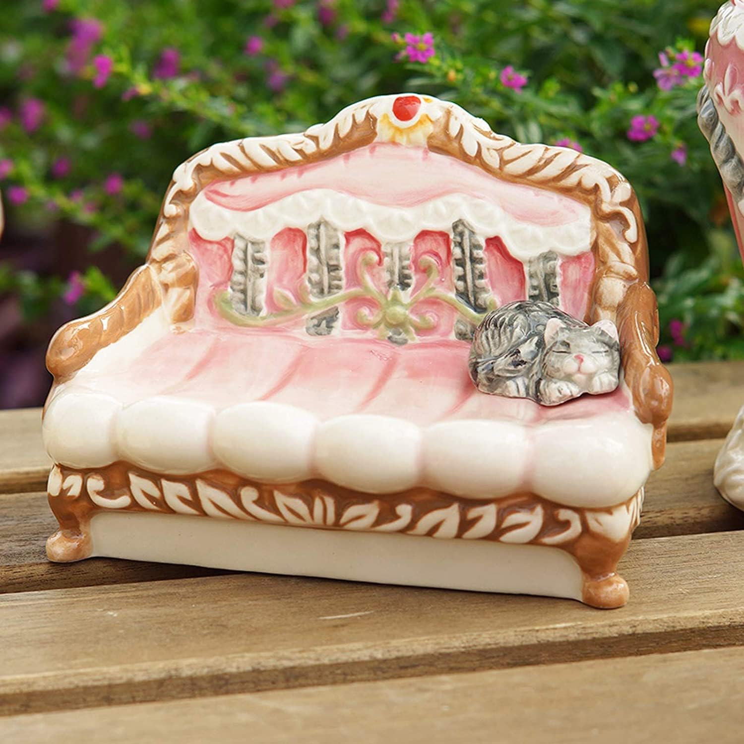 Vanity Bathroom Decor, Bathroom Accessory Set Ceramics 5 Pieces Pink Sweet Style Bathroom Kit for Wedding Housewarming Gift Housewarming Gift