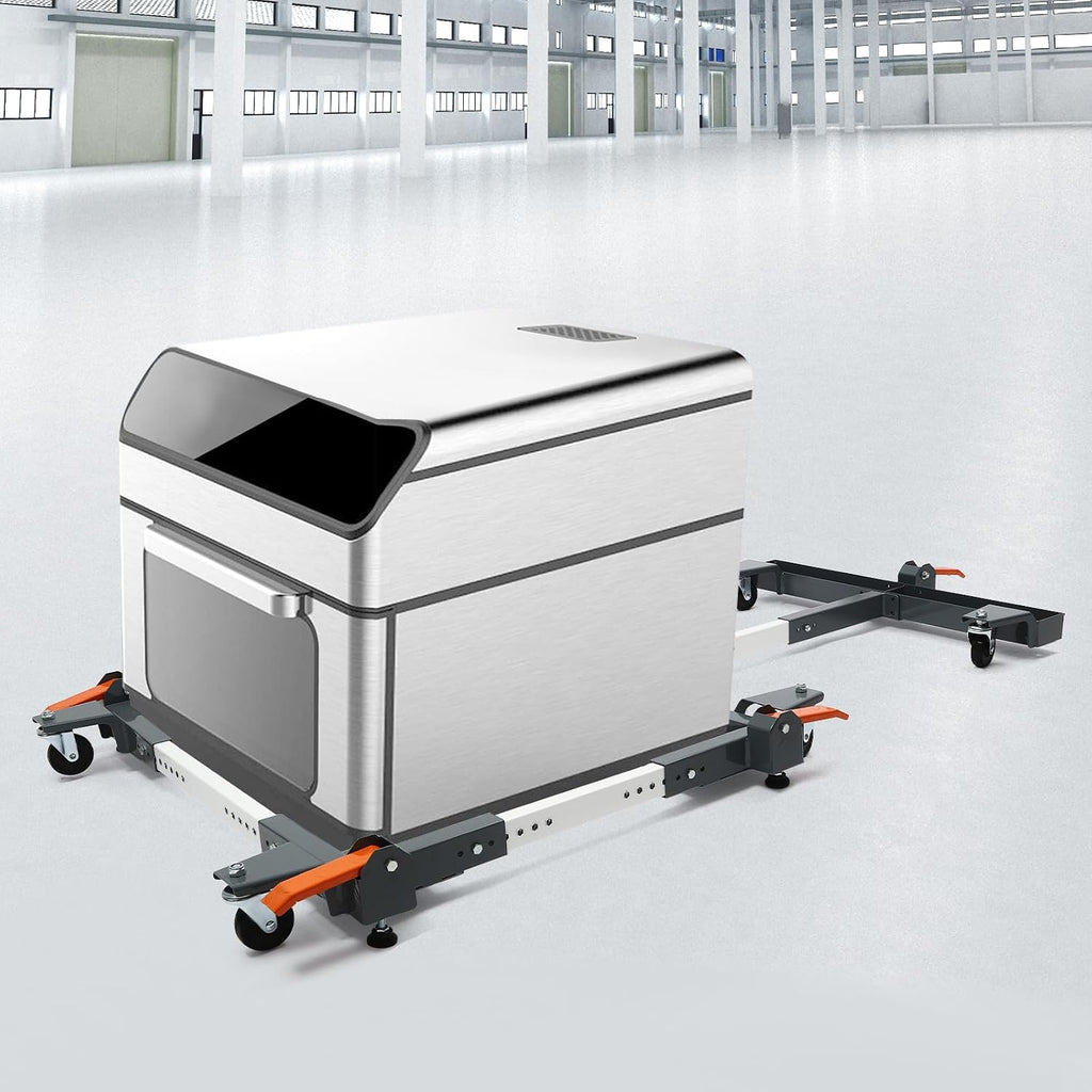 Adjustable Mobile Base, Mobile Tool Base Capacity of 600 lb Gray (3' Casters + 4 Positioning with Extension) for Small Mechanical Equipment as Well as Home Appliances