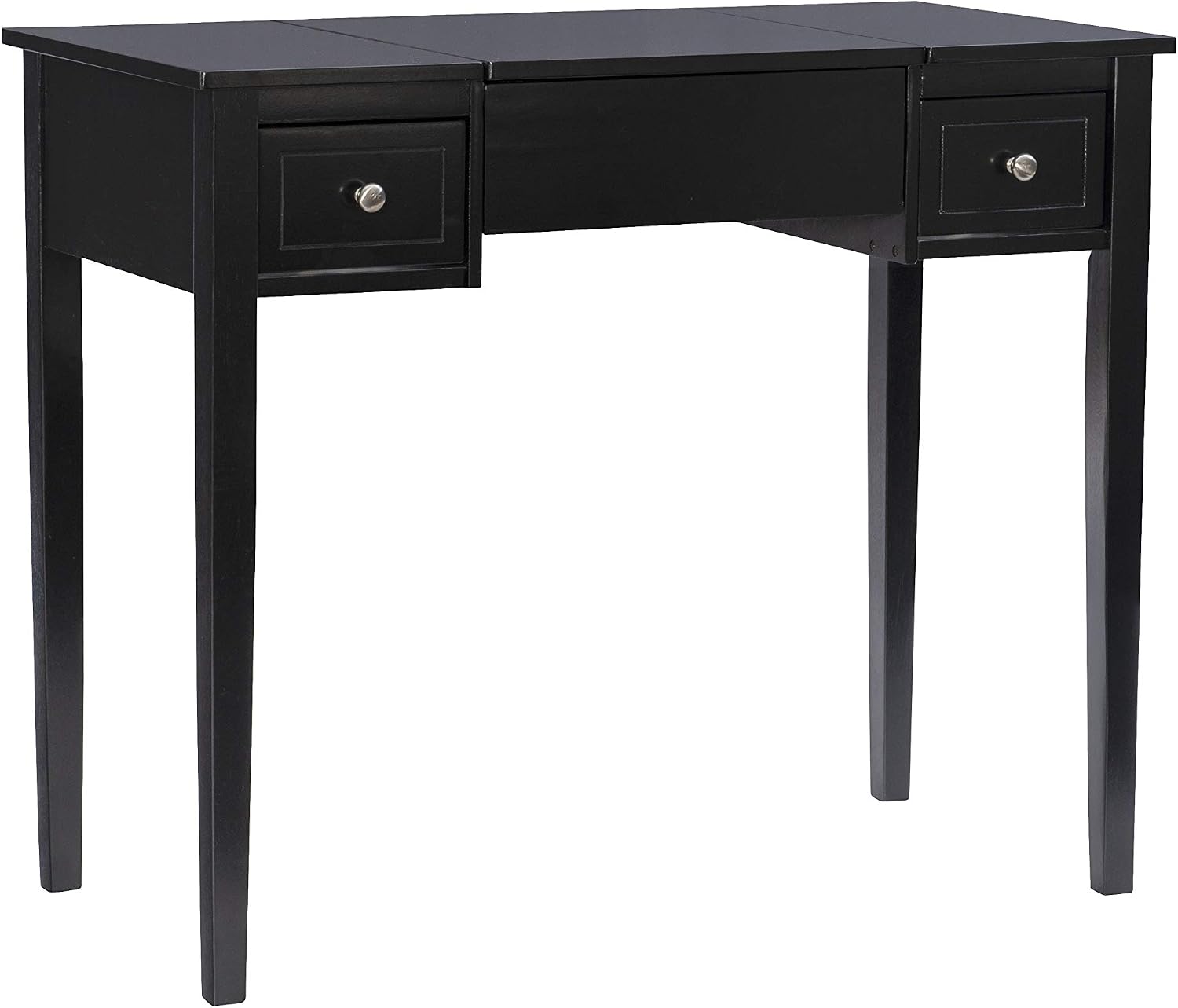 Linon Home Dcor Linon Black Butterfly Stool Vanity Set with Bench, 36'w x 18'd x 30'h,