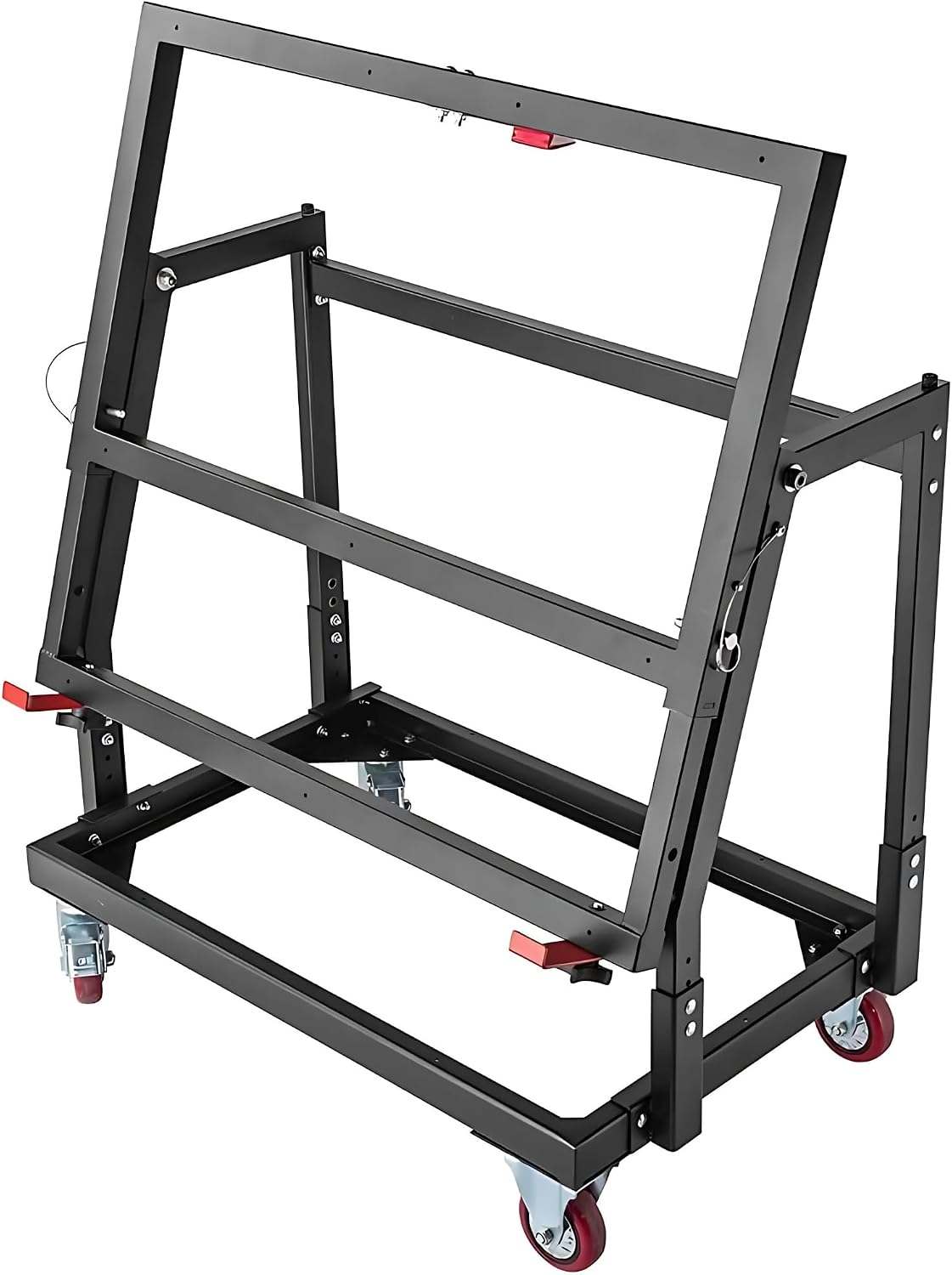 Rockler Material Mate Panel Cart and Shop Stand – Mobile Base Stand Contains Smooth Rolling 4' Casters – Mobile Workbench for Tools - Rigid Steel Frame Construction – Woodworking Tools and Accessories
