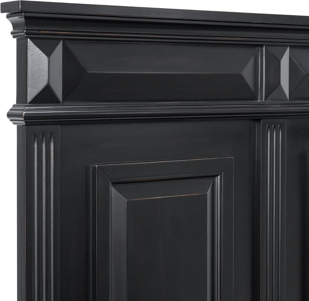 Picket House Furnishings Sumner King Panel 3PC Bedroom Set in Black