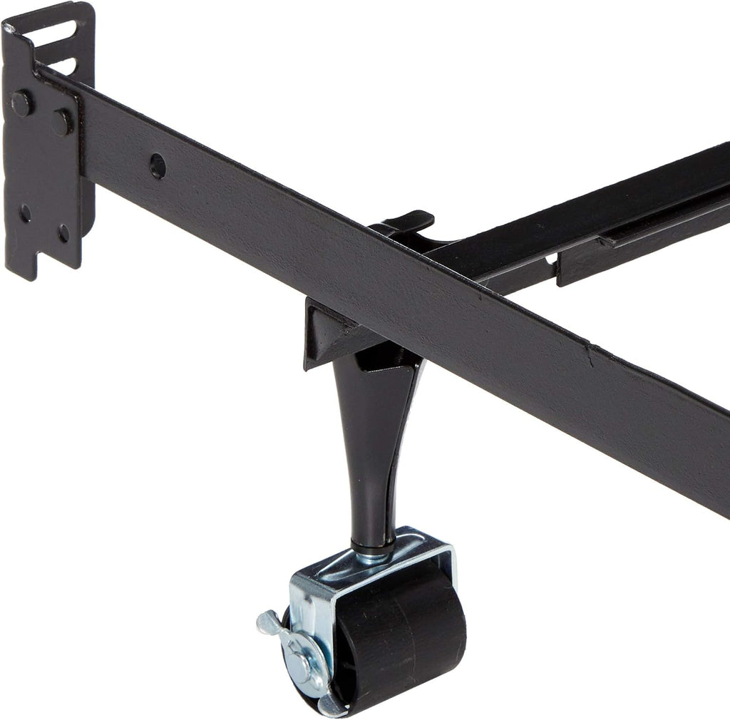 MALOUF Heavy Duty 9-Leg Adjustable Metal Bed Frame with Center Support and Rug Rollers - UNIVERSAL (King, Cal King, Queen, Full, Twin XL, Twin), Standard 7.5' Clearance
