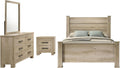 Coaster Home Furnishings Oakglen 4-Piece California King Bedroom Set Weathered Oak 225101KW-S4