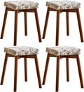 Upholstered Vanity Bench Set - Solid Wood Stool with Soft Cushion Seat for Living Room, Dining Room, Entryway, Bedroom, Home Decor