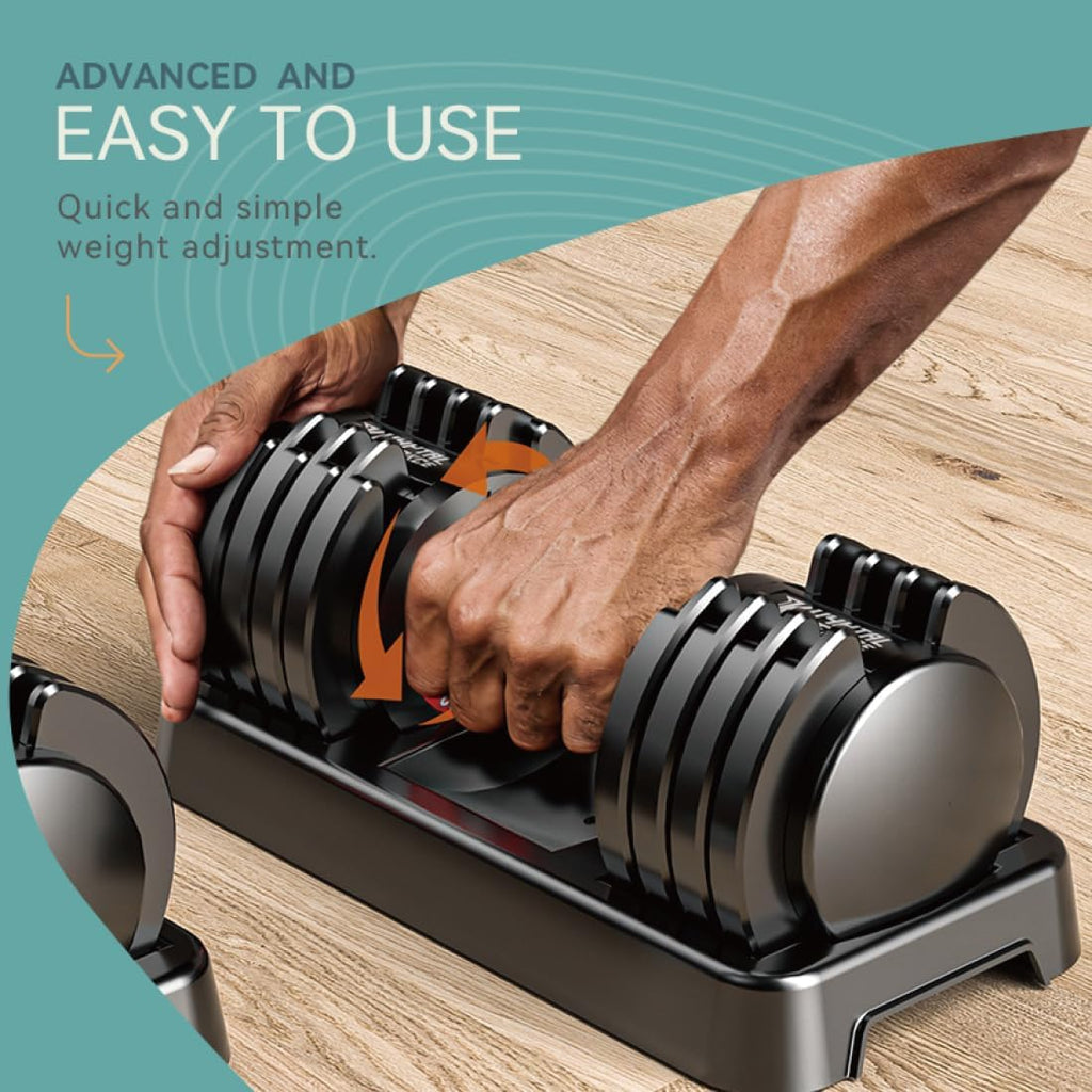 Adjustable Dumbbell Set of 2, 110lbs/50lbs Free Weights Dumbbell Set, 5-in-1/10-in-1 Quick-Lock Hand Weights, 25lbs/55lbs Pair with Anti-Slip Texture Handle, Weight Set For Home Gym Suit both Men and Women