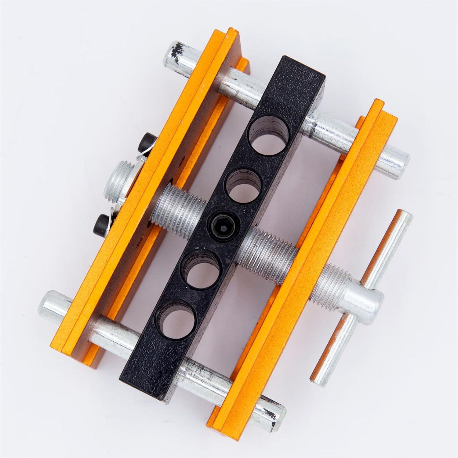 Centering Doweling Jig Kits Drill Jig for Straight Holes Biscuit Joiner Set with 6 Drill Guide Bushings Adjustable