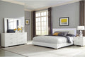 White High Gloss 4-piece Eastern King Bedroom Set