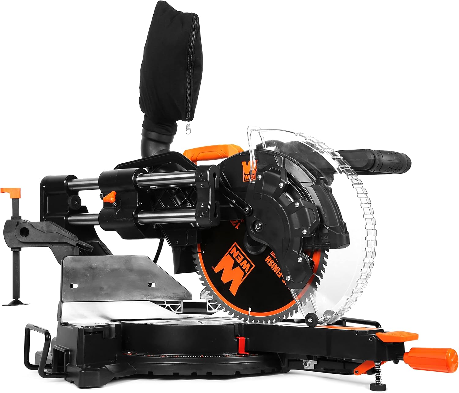 WEN MM1215 15-Amp 12-Inch Dual Bevel Sliding Compound Miter Saw with LED Cutline & JN8504 8.5-Amp Plate and Biscuit Joiner with Case and Biscuits