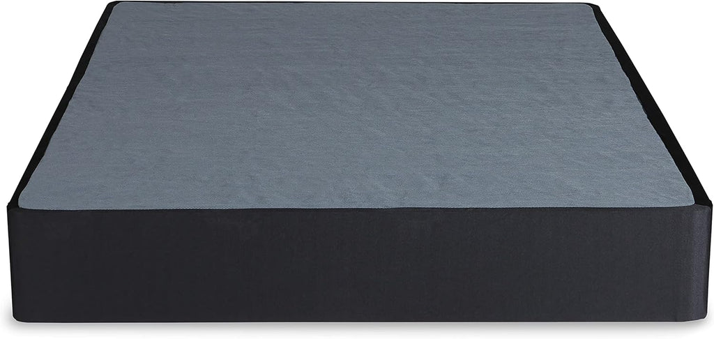 Signature Design by Ashley 10' Mattress Box Spring with Metal Foundation, Sturdy and Durable, Ready to Assemble, Parts and Tools Included, King, Removable Black Fabric Cover