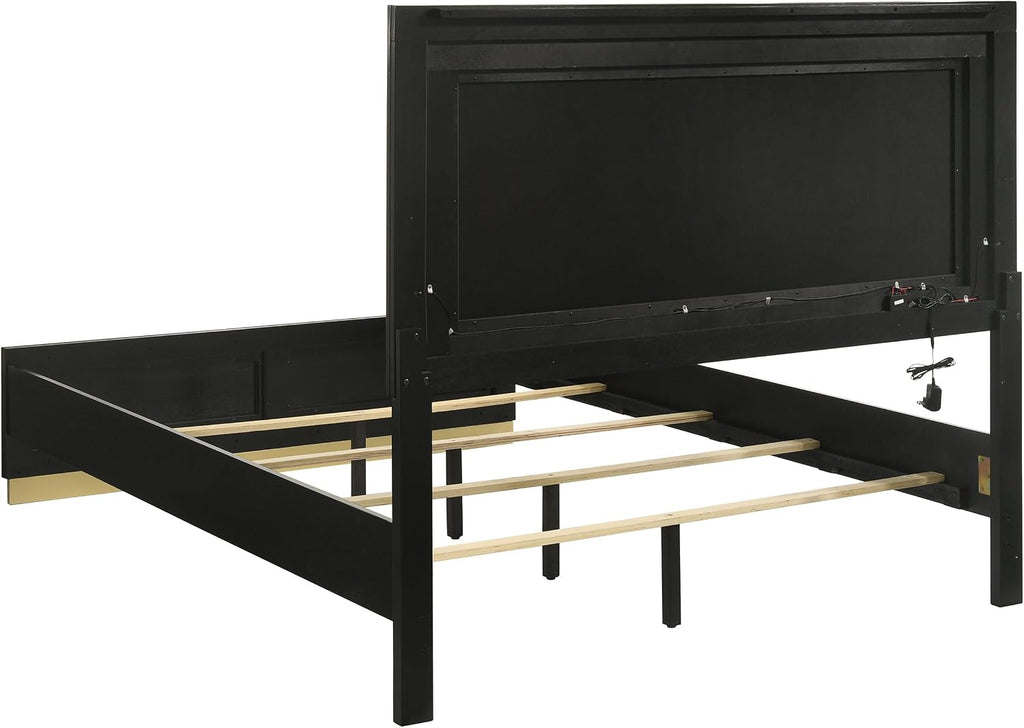 GOWE Sophia Black 4-Piece Eastern King Bedroom Set