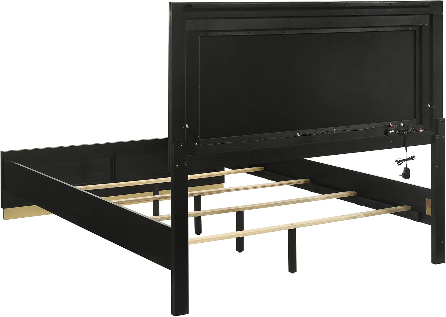 GOWE Sophia Black 4-Piece Eastern King Bedroom Set