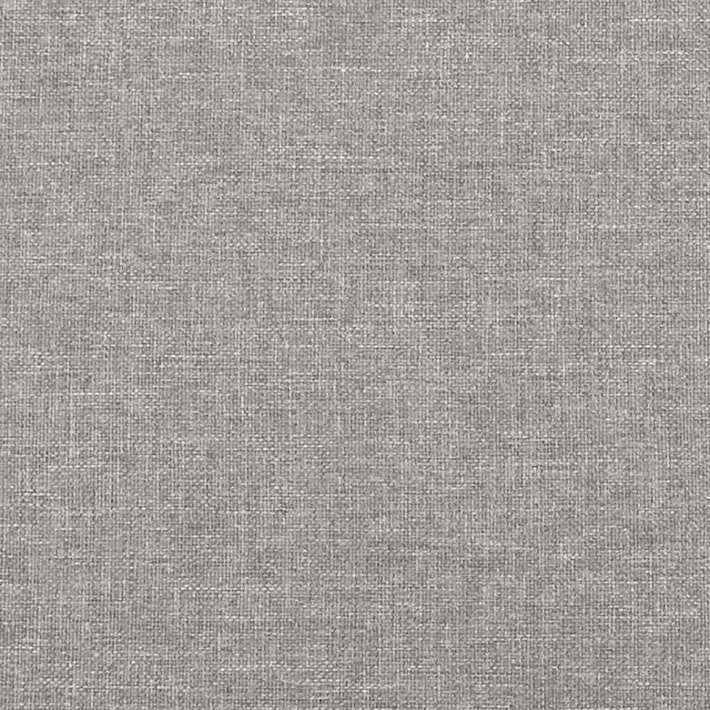 Light Grey Twin XL Fabric Bed Frame with Breathable Polyester Cover and Sturdy Plywood Platform for Modern Bedrooms