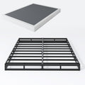 SHLAND Box Spring King - 3 Inch Heavy Duty Low Profile Metal King Box Springs for Bed, Mattress Foundation, Easy Assembly,Easy Clean Cover
