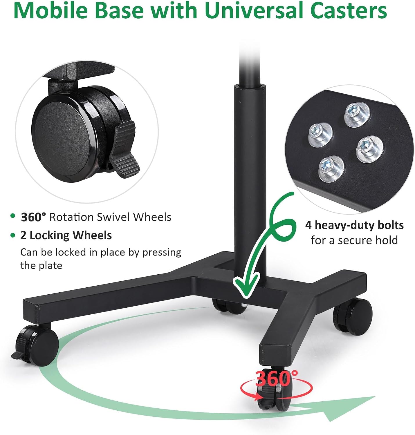 WinSpin 36' 3in1 Prize Wheel with Mobile Base Custom Center Trade Show Market