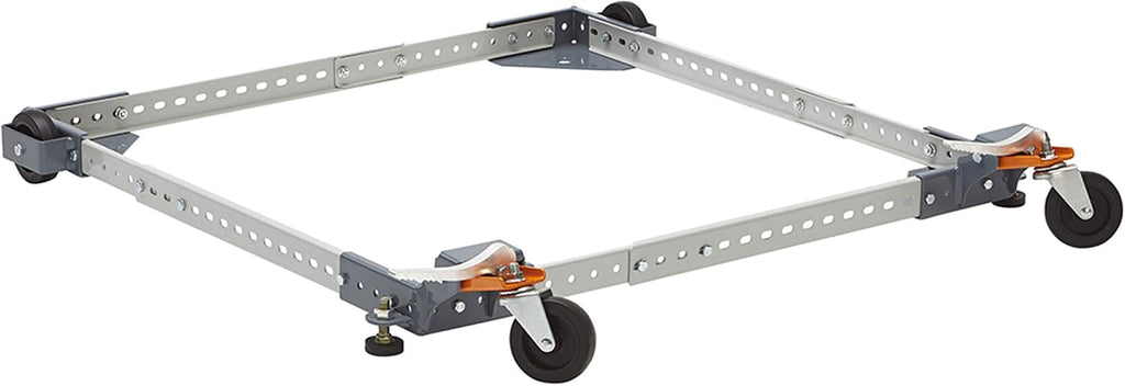 Bora Adjustable Universal Mobile Base Portamate PM-1000. Move Your Heavy Tools & Wood Organizer and Lumber Storage Metal Rack with 6-Level Wall Mount – Indoor and Outdoor Use, in Orange