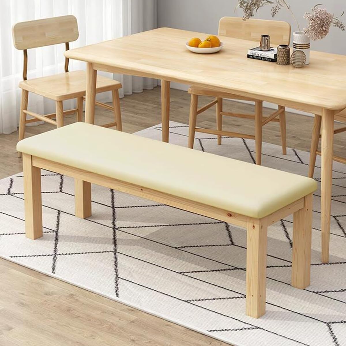 BTZHY Vanity Chair,Rectangular ns Bench, Foot Stool for Living Room, Vanity Chair for Makeup Room, Upholstered n Foot Rest for Modern Bedrooms, and Corridors