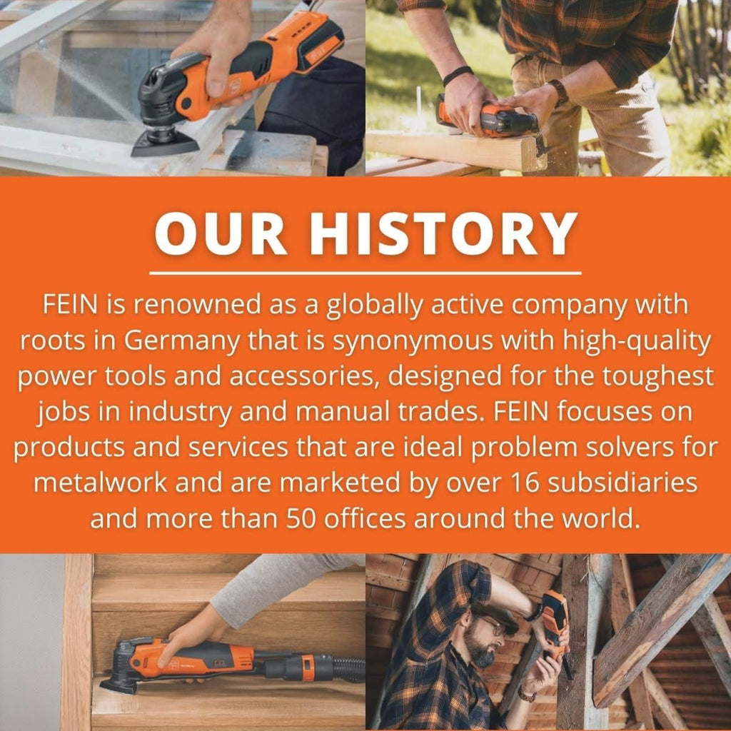 Fein E-Cut Long-Life Saw Blade - Precision Cutting for Wood, Drywall & Plastics, Bimetal, Offset Design, Type 162, 1-1/4' Width, 3-1/16' Length, 5-Pack - 63502162020
