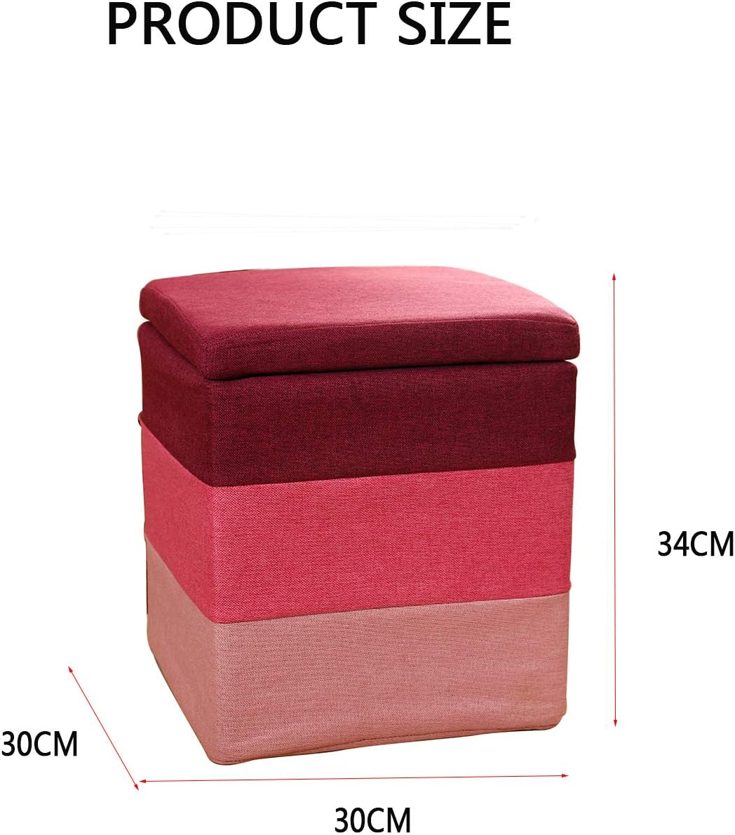 BTZHY Vanity Chair,Square Makeup Dressing Stool,can Receive Upholstered Footstool,Shoe Bench Vanity Stool Piano Seat n Functional Stool Sofa Stool