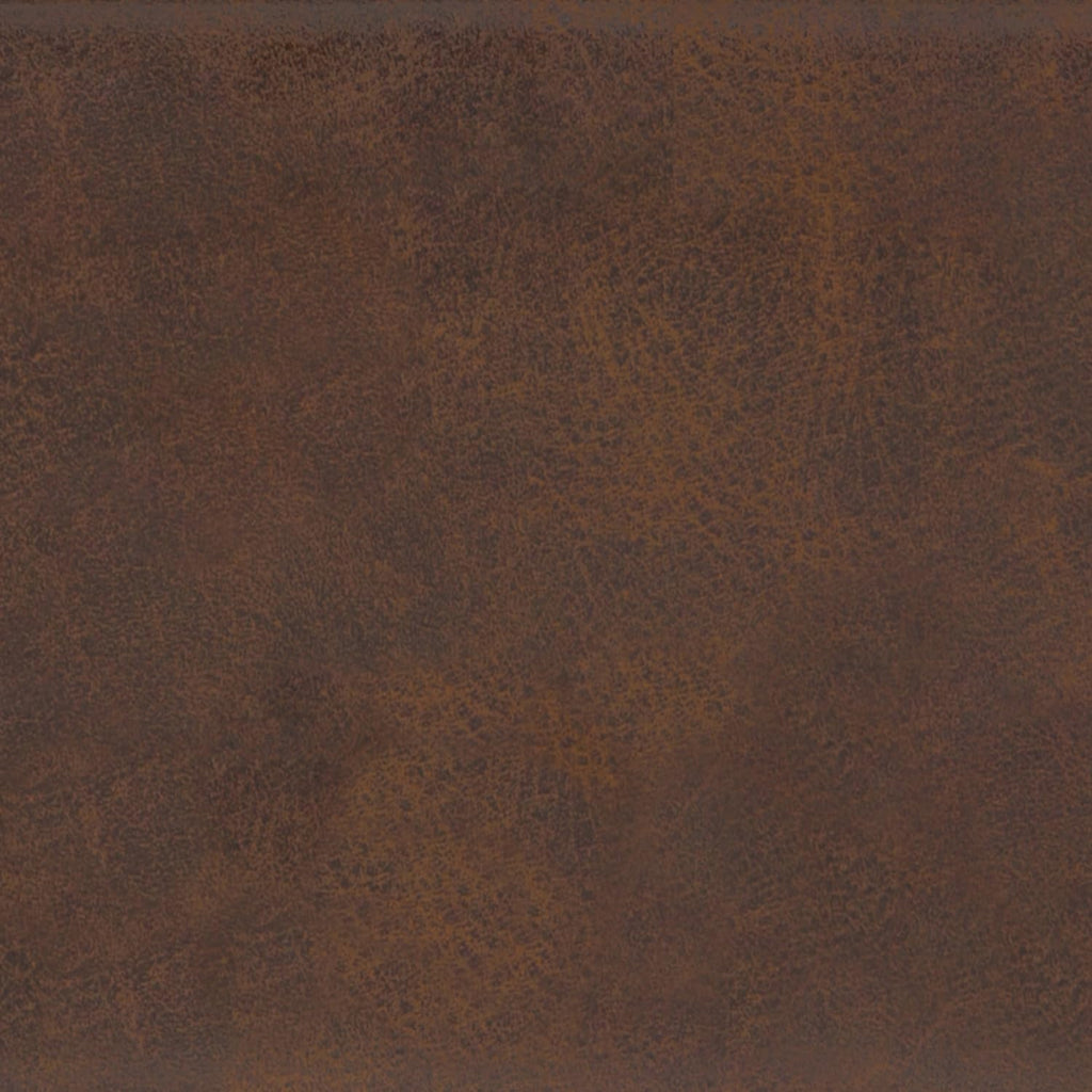 SIMPLIHOME Carlson Ottoman Bench - 45 inch Wide Upholstered Vegan Leather Rectangle Ottoman in Distressed Chestnut Brown, Mid Century Modern Bench for Bedroom or Living Room with Padded Seat