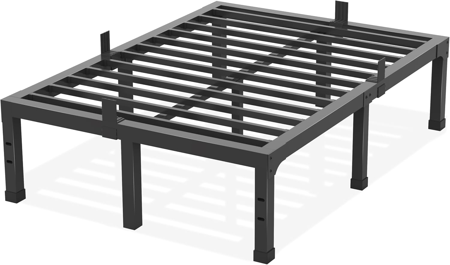 Yitong Angel King Bed Frame, 14 Inch High 3500 lbs Metal Platform, Mattress Foundation with Steel Slat Support/No Box Spring Needed/Noise Free/Non-Slip/Easy Assembly