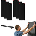 SPRI Hanging Bulk Fitness Mats, 15mm, 56' x 23' Black, 6 Pack, Closed-Cell Foam Bulk Yoga Mats for Gyms