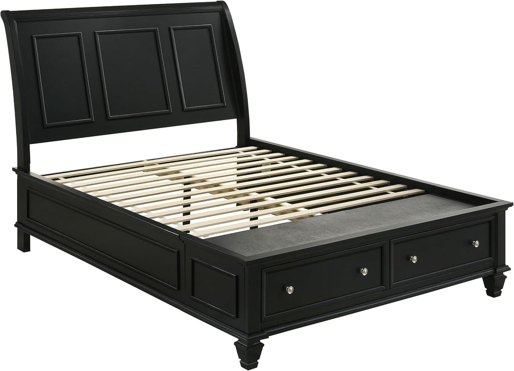 Coaster Sandy Beach California King Bed 4-Piece Set, Black