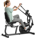 MERACH Recumbent Exercise Bikes for home, Light Commercial High-end Recumbent Bike for Seniors Adults, Magnetic Recumbent Exercise Bike with Smart Bluetooth and Exclusive App, LCD, Heart Rate Handle