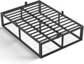 Bilily 18 Inch King Bed Frame with Steel Slat Support,Heavy Duty Metal Platform Bed Frame King Size Mattress Foundation,No Box Spring Needed,Easy Assembly,Noise Free,Black