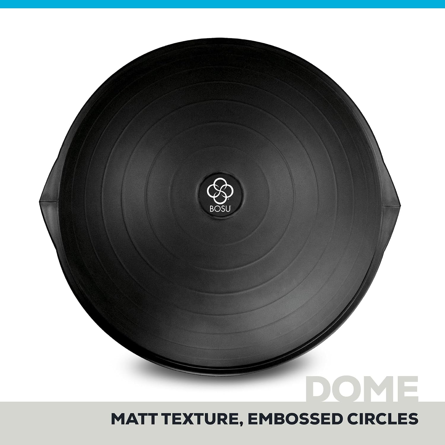 Bosu Balance Ball Exercise Trainer, Home Gym Equipment w/Guided Workouts & Pump, 26' Inflatable Fitness Platform for Strength Training, Standing, Balancing, and Core Workout