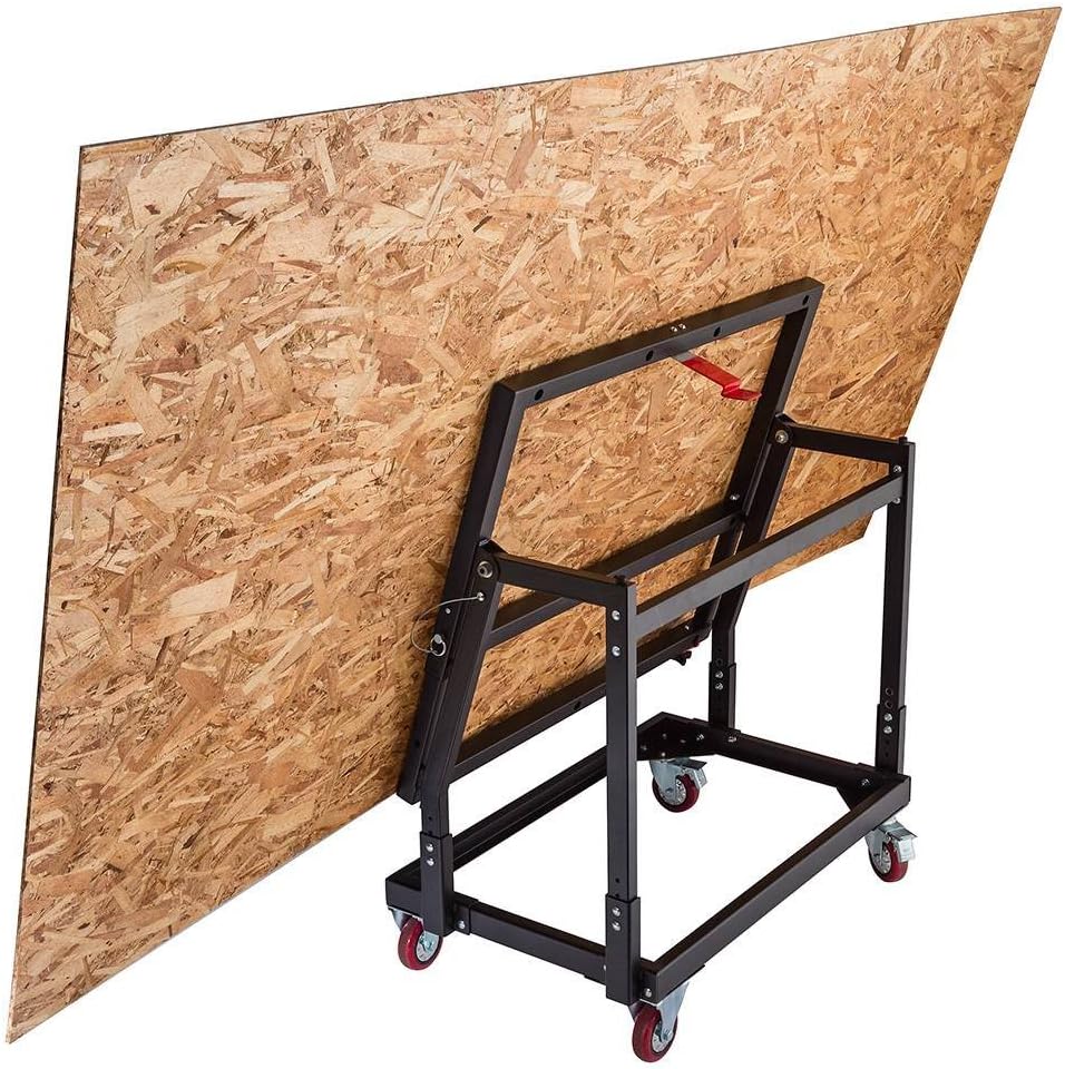 Rockler Material Mate Panel Cart and Shop Stand – Mobile Base Stand Contains Smooth Rolling 4' Casters – Mobile Workbench for Tools - Rigid Steel Frame Construction – Woodworking Tools and Accessories