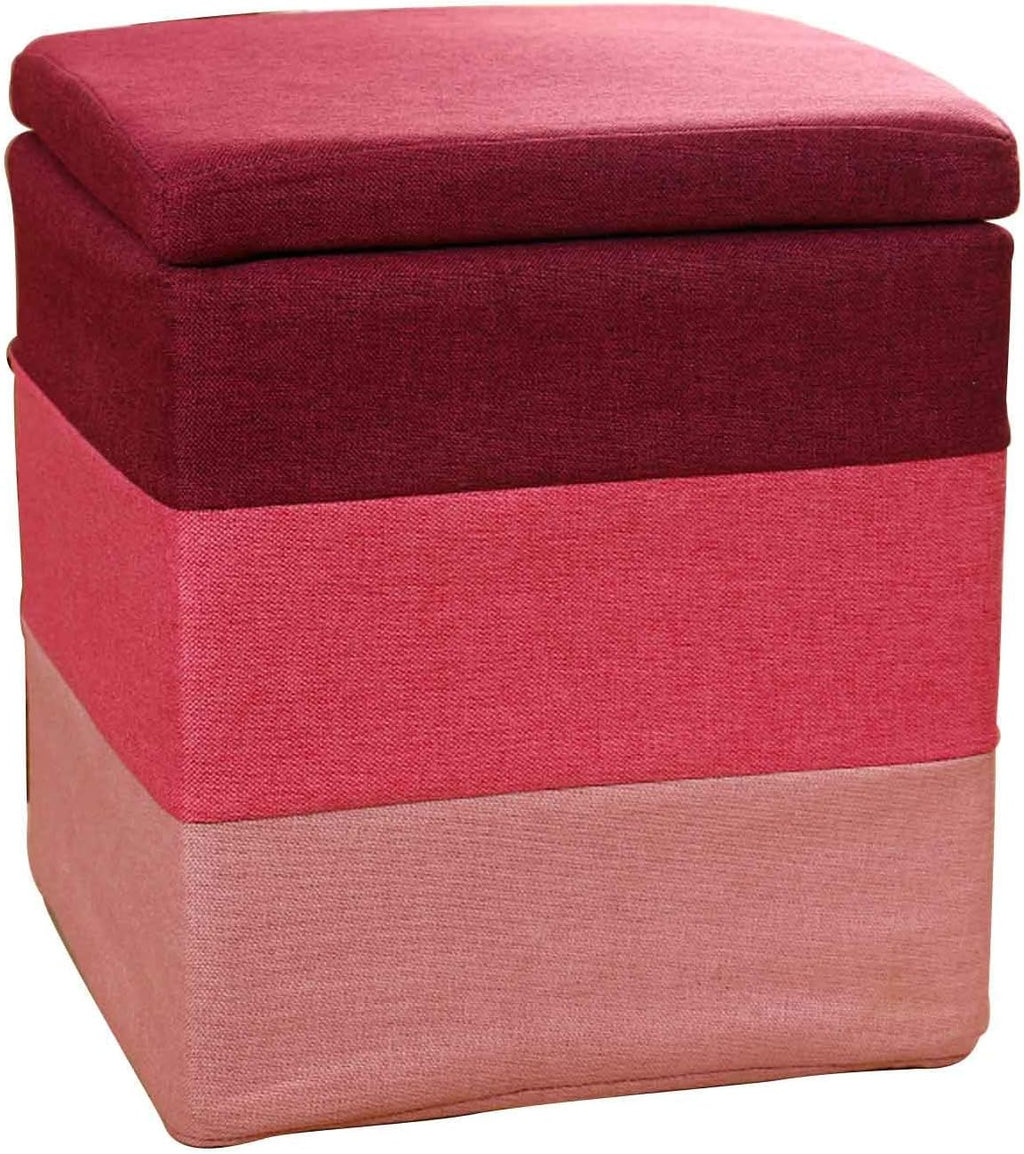 BTZHY Vanity Chair,Square Makeup Dressing Stool,can Receive Upholstered Footstool,Shoe Bench Vanity Stool Piano Seat n Functional Stool Sofa Stool