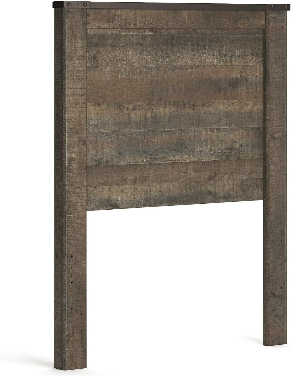 Signature Design by Ashley Trinell Rustic Panel Headboard, Twin, Warm Brown