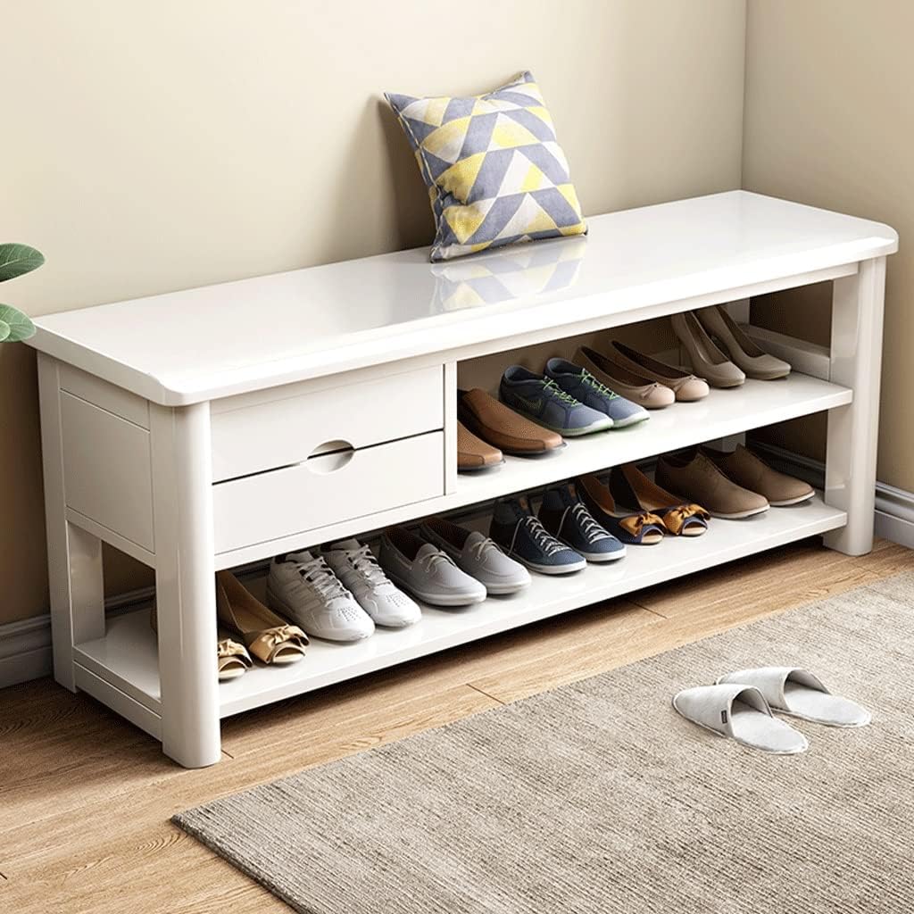 Stylish Shoe Rack Bench with Storage Drawer Versatile Entryway Stool for Living Room Porch Corner Corridor Perfect for nizing Shoes and Enhancing Home Decor