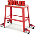 700 Lbs Heavy Duty Drill Press Stand with Wheels, 30' Height & 26'x14' MDF Top Universal Tool Stand, Expandable Mobile Work Bench Station for Planers, Table Saws, Grinders & Band Saws