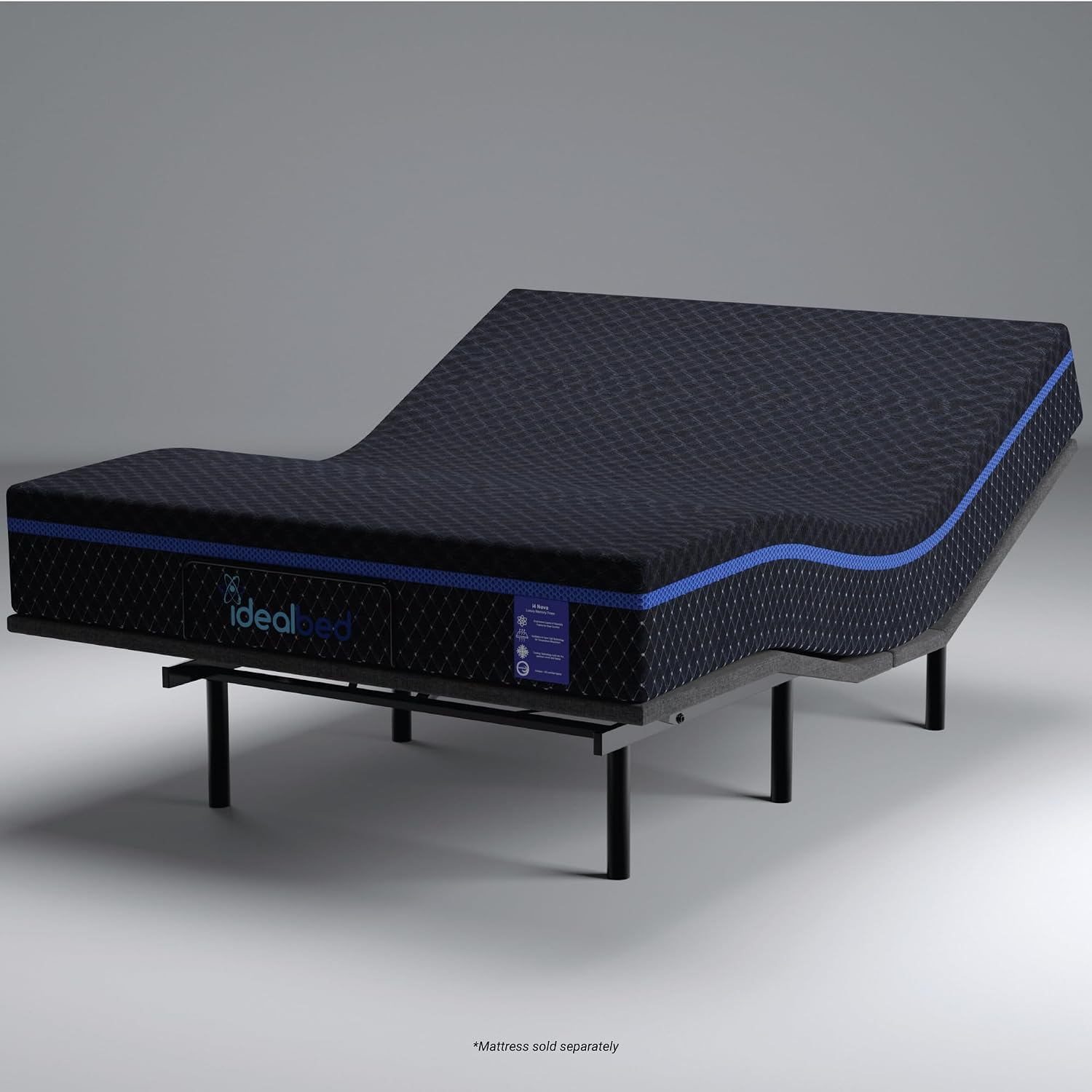iDealBed 2i Custom Adjustable Bed Base - Advanced Head & Foot Elevation, Wireless Remote with Memory, Zero Clearance, Easy Setup (King)