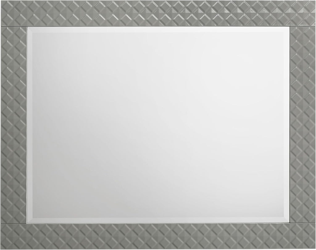 Coaster Home Furnishings Ives Contemporary 4-Piece Bedroom Set Eastern King Size LED Panel Bed Frame 57-inch Headboard Grey High Gloss 224971KE-S4