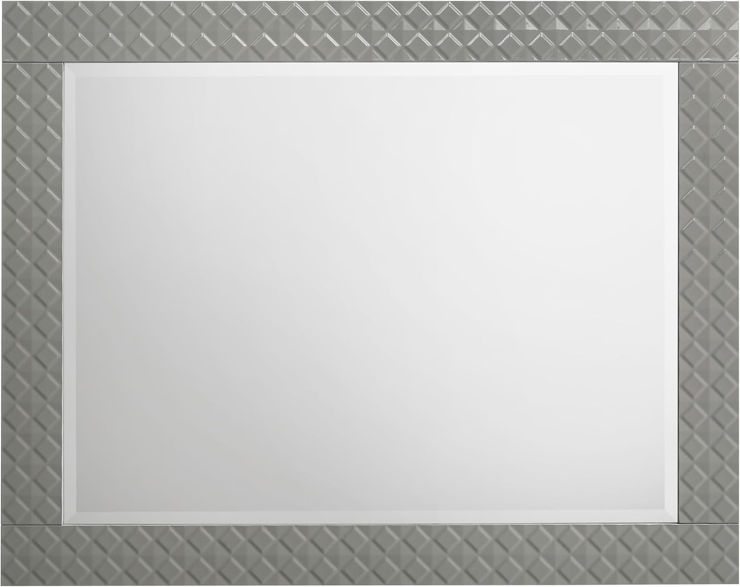 Coaster Home Furnishings Ives Contemporary 4-Piece Bedroom Set Eastern King Size LED Panel Bed Frame 57-inch Headboard Grey High Gloss 224971KE-S4