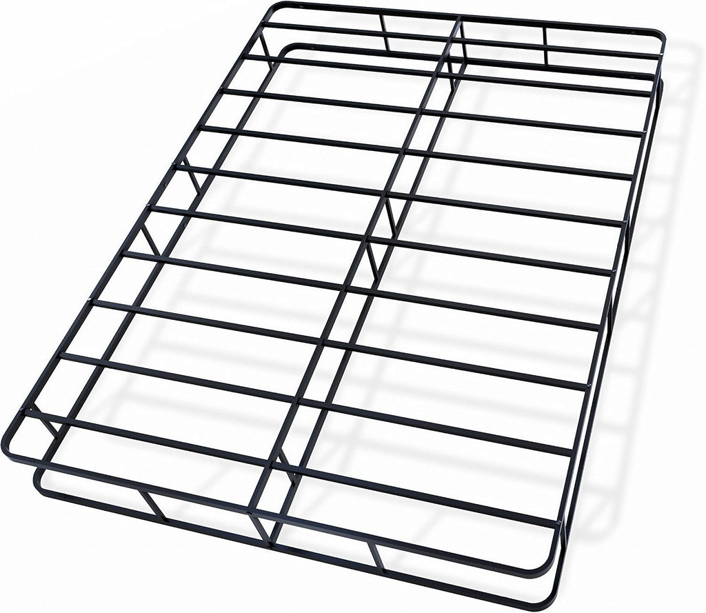 East West Furniture Dothan Traditional Metal Queen Bed Frame in Black
