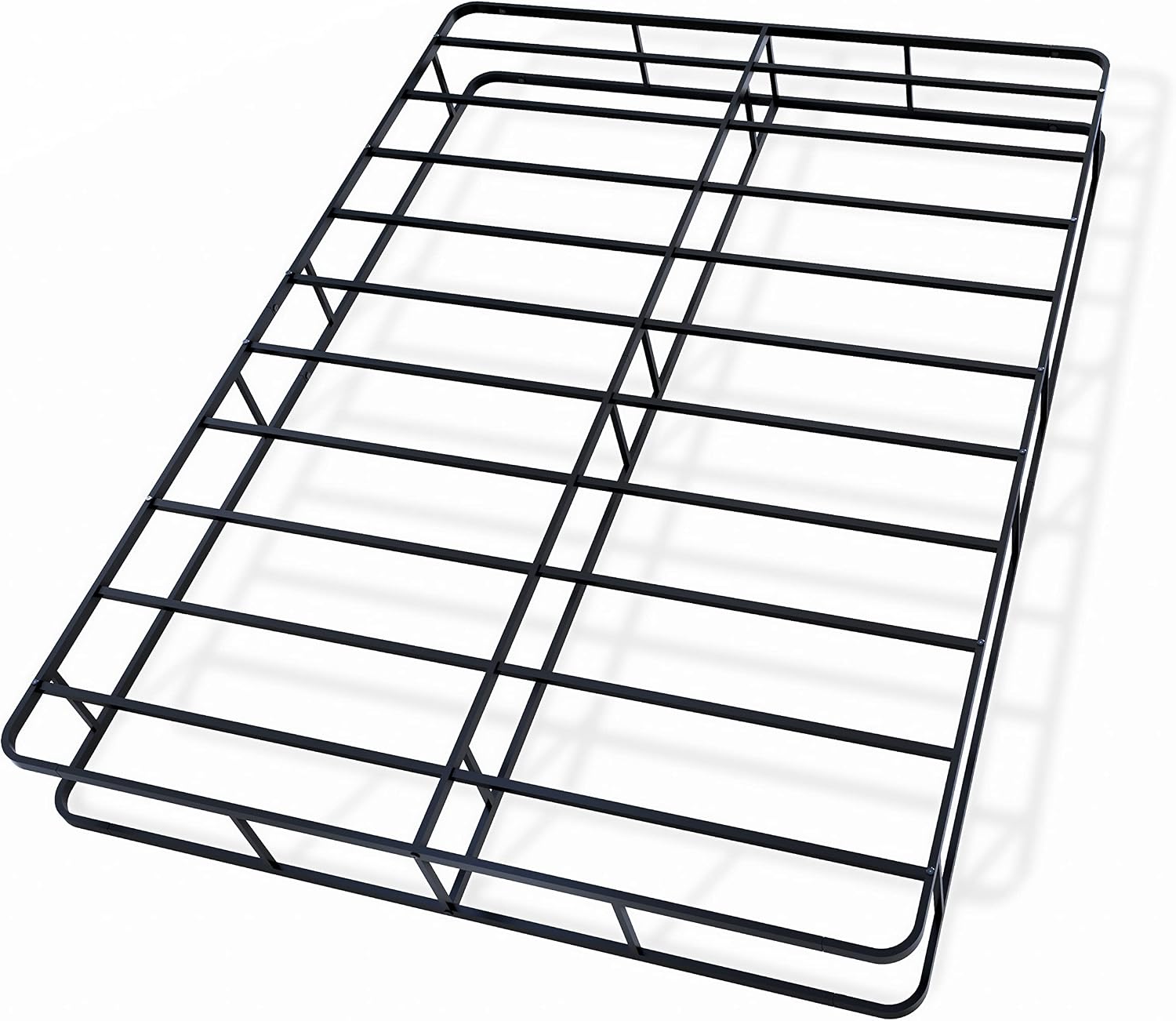 East West Furniture Dothan Traditional Metal Queen Bed Frame in Black