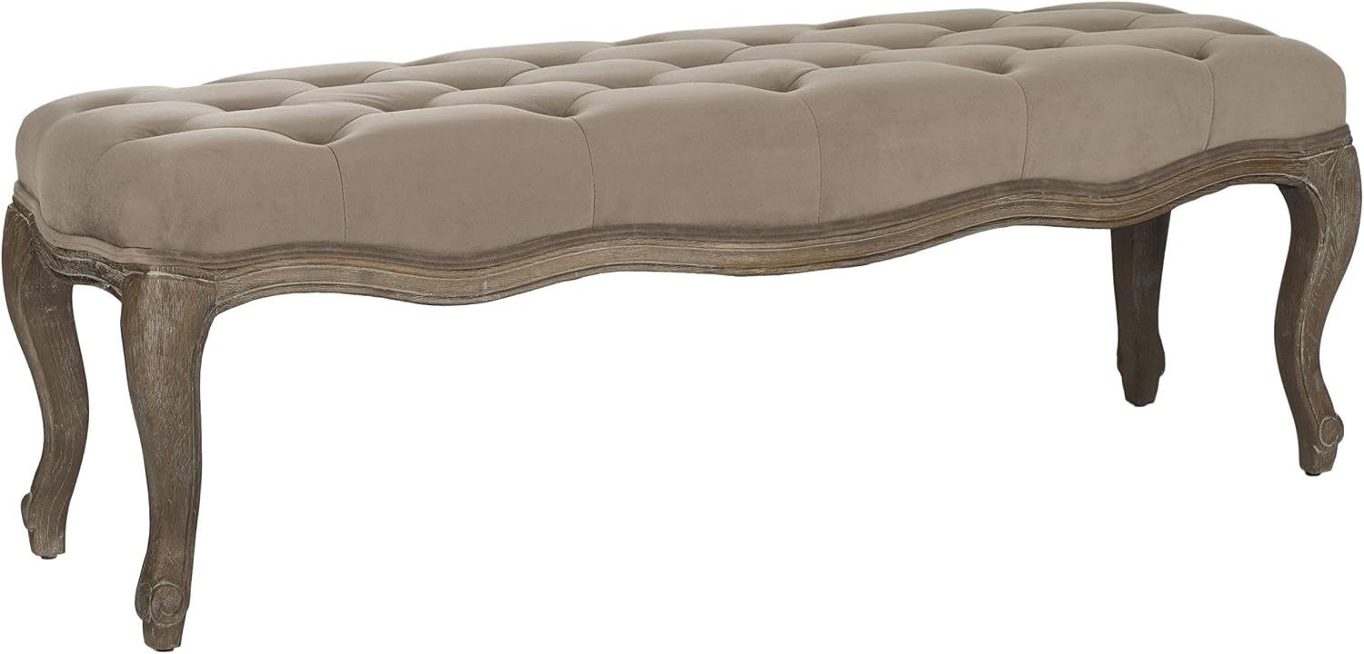 Safavieh Mercer Collection Randy Beige Linen Bench