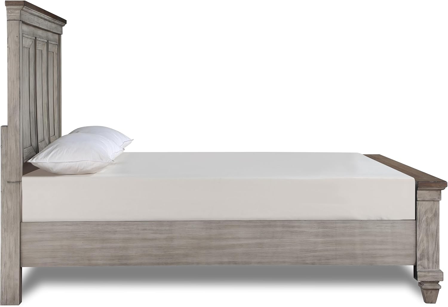 New Classic Furniture Mariana Solid Wood California King Bed, Vintage Creme