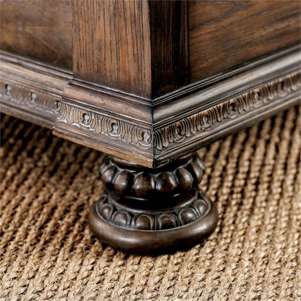 Furniture of America FOA Kai 2pc Natural Tone Wood Bedroom Set - King + Nightstand